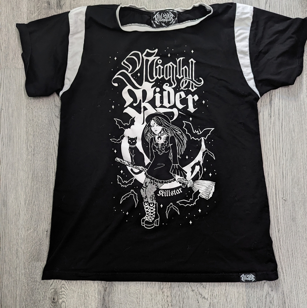 Killstar Night Rider Witch Tunic Tee Small Goth Emo Witchcore Oversized